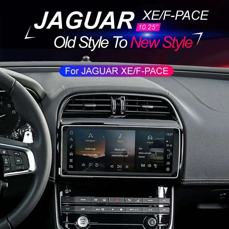Audio Merryway Audio pre Jaguar XE F-Pace DSP AppleCarPlay Radio Touchscreen GPS DVD DVD Multimedia Player Head Unit Stereo navigácia