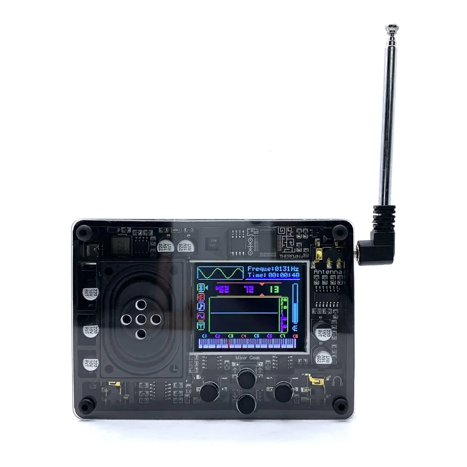 Audio Mini Theremin Musical Electronic Creative Instrument Retro viac hlasov kreatívne hračky s displejom obrazovky