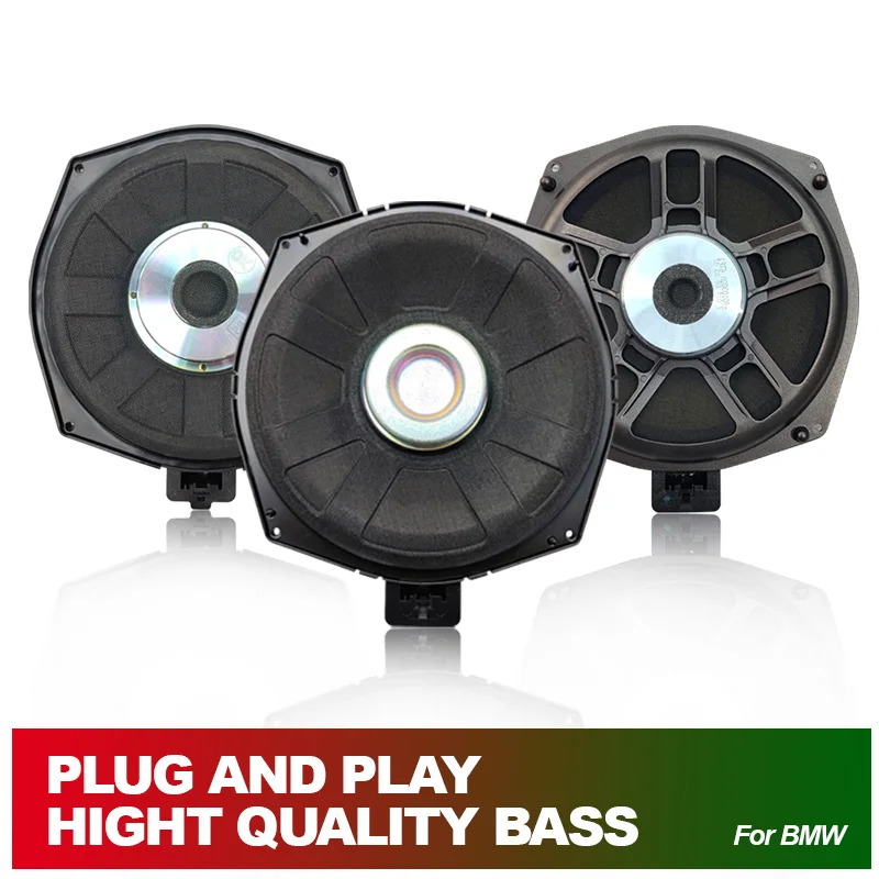 Audio pre BMW E60 E61 E65 E66 E82 E87 E90 E91 E92 E93 E93 Horn Stereo Woofers Bass v aute pod sedadlom 8 -palcové reproduktory subwooferov