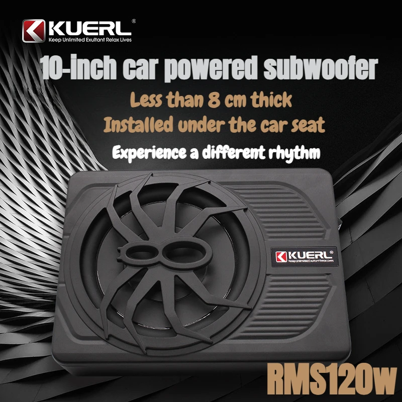 Audio subwoofer 10-palcový max800w napájaný automobilový subwooferový reproduktor zosilnený automobil subwoofer zvukový systém stereofónny zvukový zvuk Surround