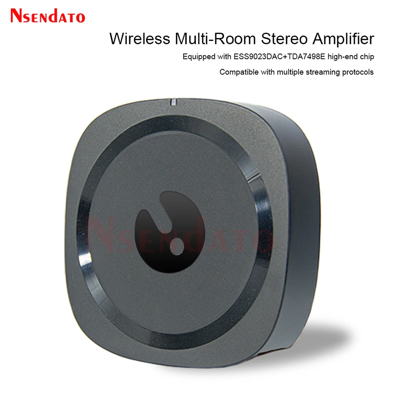 AudioCast AMP80 BT5.0 Wireless Multi Room Stereo zosilňovač prijímača s analógovým koaxiálnym aux RJ45 pre Spotify Airplay DLNA príliv