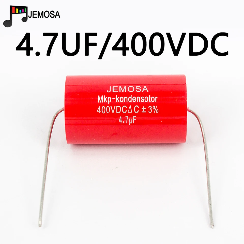 Audiofiler axiálny MKP kondenzátor 4.7uf 400V DC DET DETIDER HIFI Audio kondenzátor 4.7uf 400V pre zosilňovač gitarového gitary pre trubicu