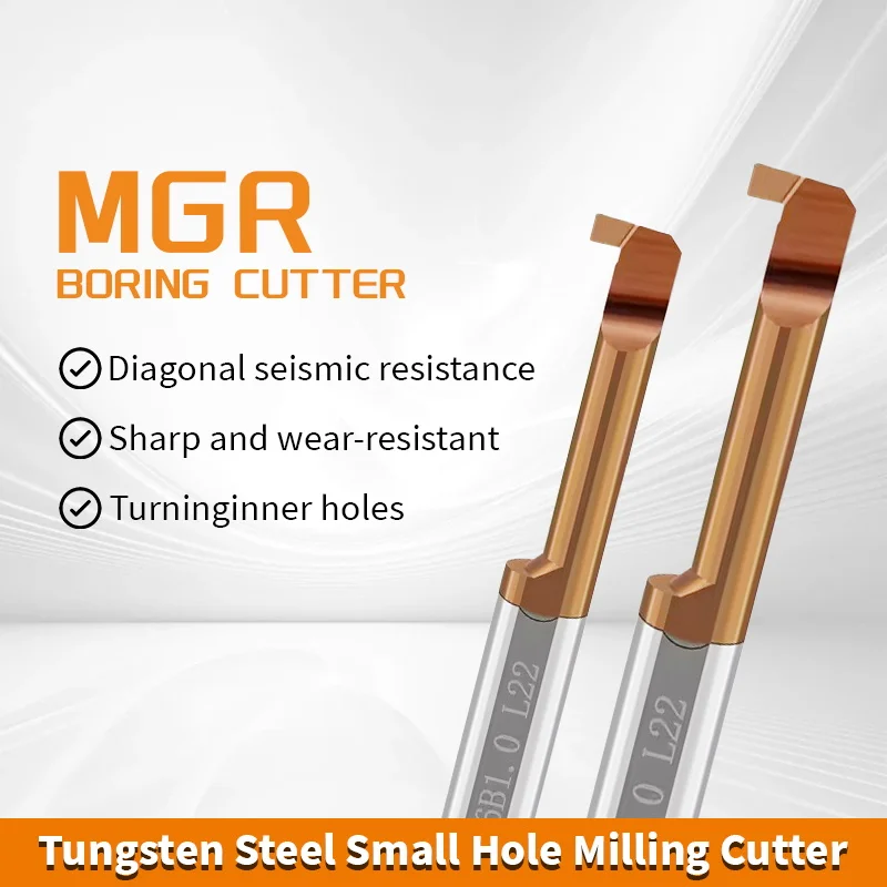 AugustTools Mgr Miniature Grooving Boring Cutter Integral Carbide Interné nástroje CNC Small Diec Ostruha sústruženia Bar 4 mm 6 mm