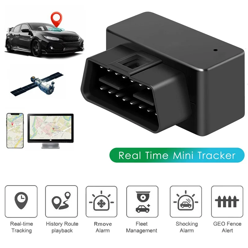 AUR OBD GPS Tracker Protikulovanie Zariadenie Alarm 12v-24V bezplatná aplikácia pre iOS Andriod SMS Call Geofence Locator
