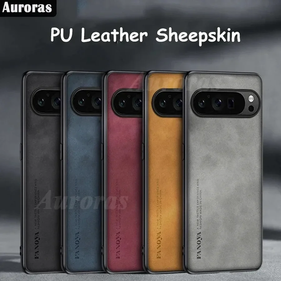 Auroras pre Google Pixel 9 9A Pro Cover Business Velor Texture Soft TPU Shell pre Google Pixel 8 Pro Anti-Slip Telefón Case