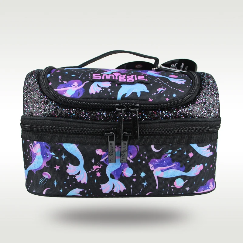 Austrália Smiggle Original Detský obedový taška Dievčatá ovocné tašky Mermaid Kabelka Cool Kawaii 9 palcov
