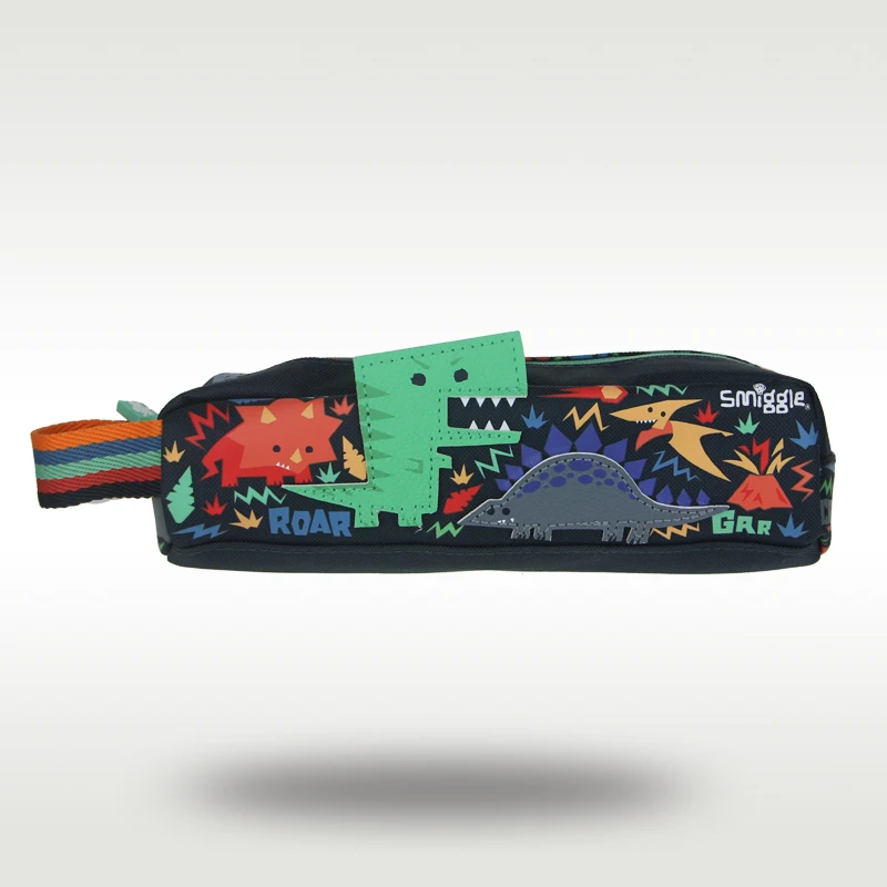 Austrália Smiggle Original Hot predajca študent ceruzka Cencil Case Boy tmavo modrý dinosaurus cool ceruzka na ceruzku veľká kapacita tote taška