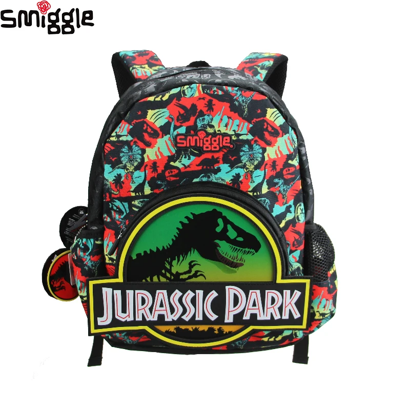 Austrálsky originálny úsmev Detská školská tabaka chlapcov batoh Dinosaur Paradise super cool detské tašky 14 palcov s dažďovým krytom