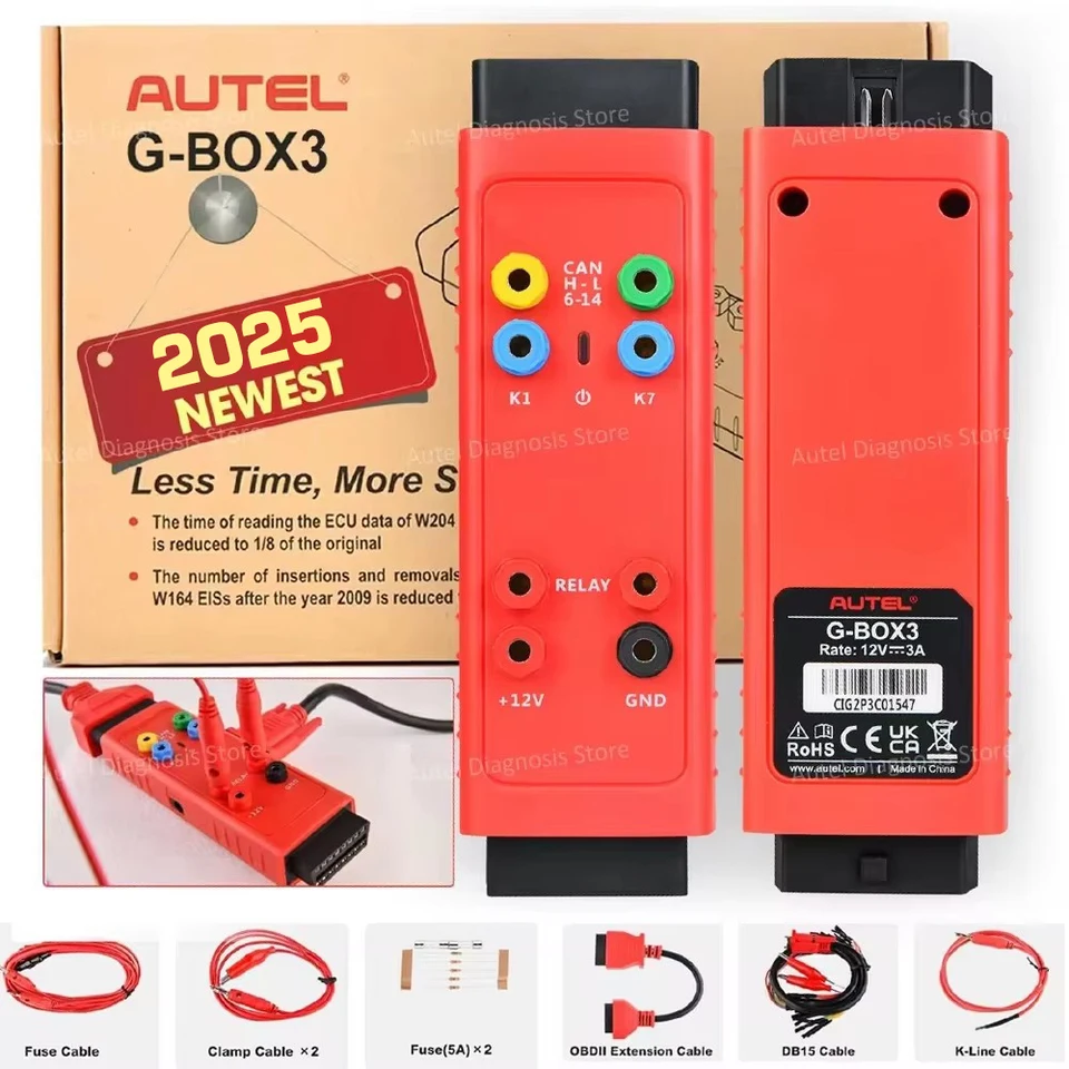 Autel Gbox3 Key Programming Tool G-Box3 pre Mercedes-Benz BMW Toyota 4A Všetky kľúčové stratené práce s programom Autel IM Series Key Programátor