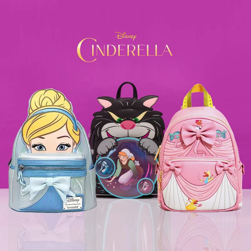 Autentická Disney Popoluška princezná batoh Copumrella Cosplay Bag Collector's Edition Edition Batoh Dajte dievčatám prekvapenie darčekov