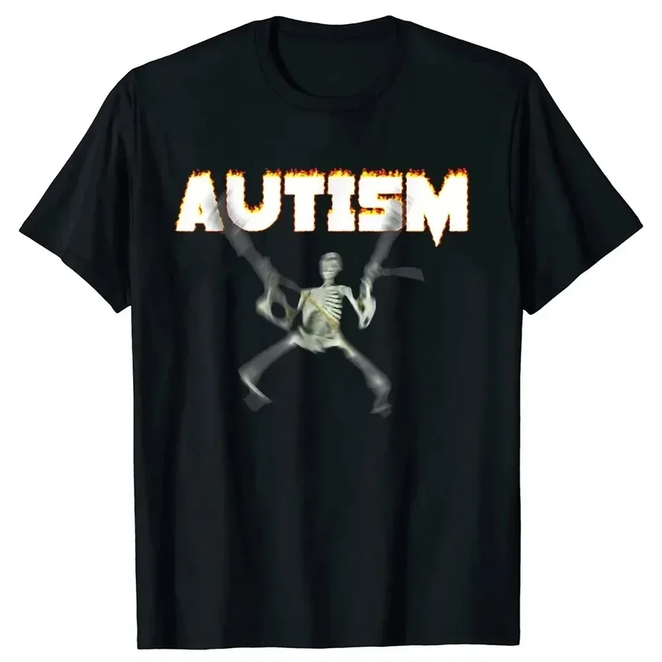 Autizmus kostra meme tričko Trič