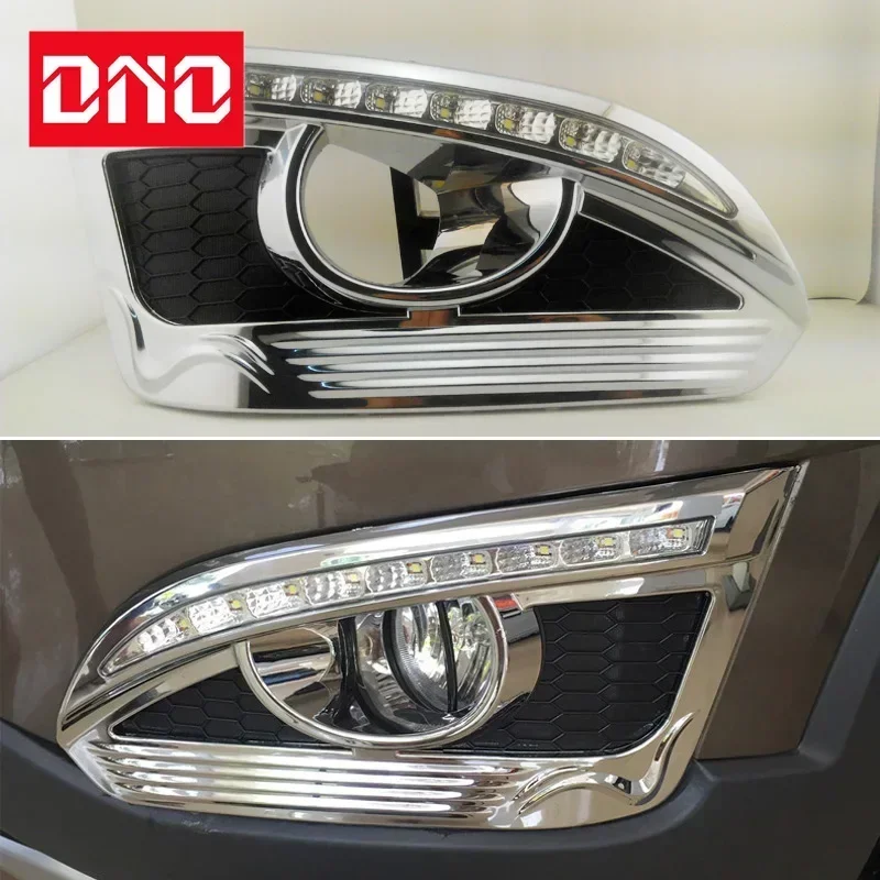 Auto 12V LED DRL DENNÉ LIGHTS pre Chevrolet CAPTIVA 2014 2015 2016 Žltý zákrutový signál Denné svetlomety automatické hnacie svetlo