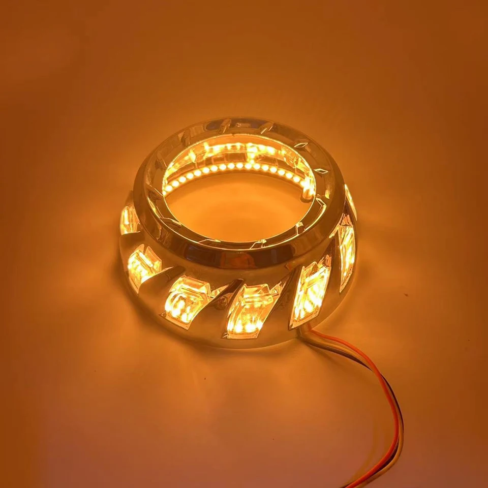 Auto 3inch LED 12V Angel Eyes Playny Halo prsteň Aperture Dekoratívna krycia kryt