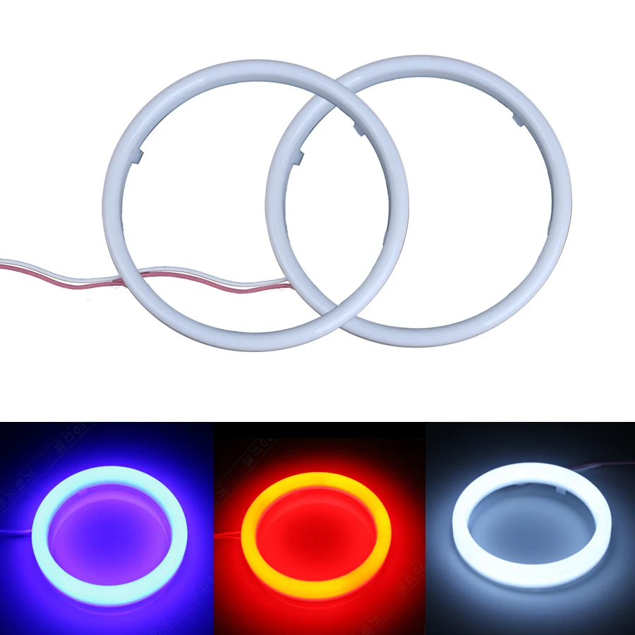 Auto anjelské oči červené 60 mm 70 mm 80 mm 90 mm 95 mm 100 mm 110 mm 120 mm 12V LED HALO RING DRL Universal pre auto automatické hmlové svetlo motocykel