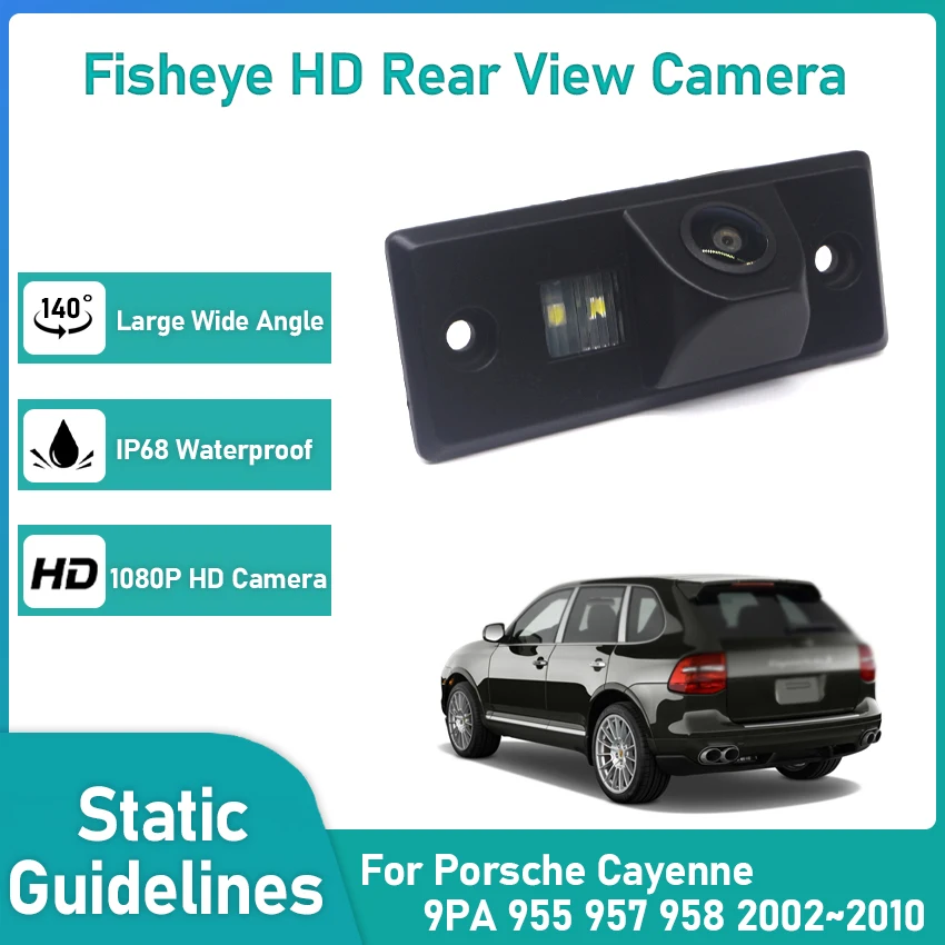 Auto bezdrôtového parkovacieho fotoaparátu HD CCD nočné videnie pre Porsche Cayenne 9PA 955 957 958 2002 ~ 2010