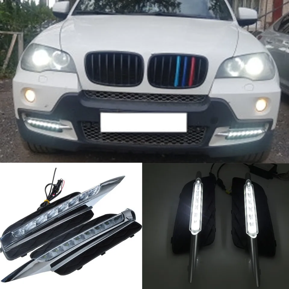 Auto blikanie 2ks DRL pre BMW X5 E70 2007 2008 2009 2010