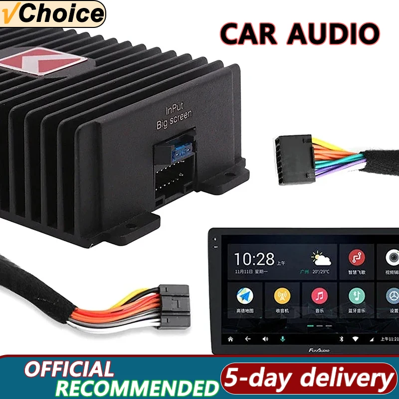 Auto DSP zosilňovač Hi-Fi Booster Audio Digital Sound Processors 4*80W pre Android reproduktor subwoofer Power Car Radio Stereo