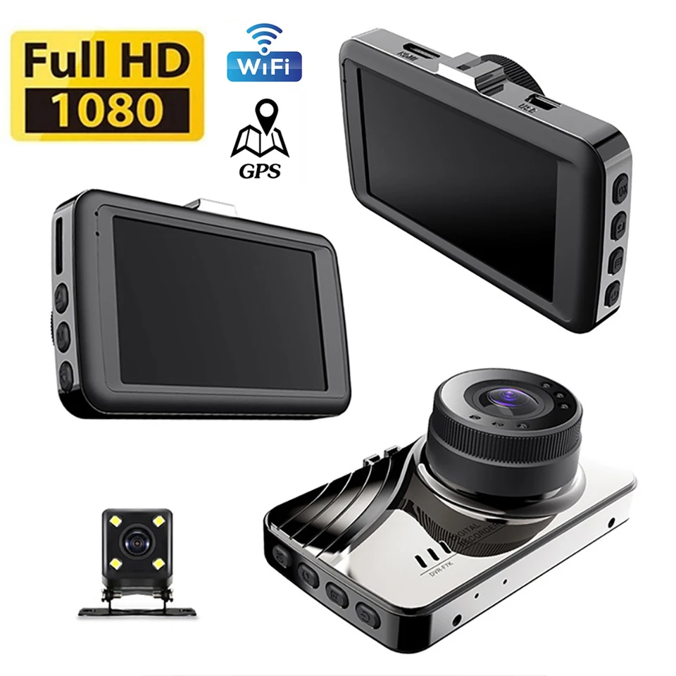 Auto DVR WiFi Full HD 1080p Dash Dash Cam zadné zobrazenie vozidla Drive fotoaparátu Video Recorder