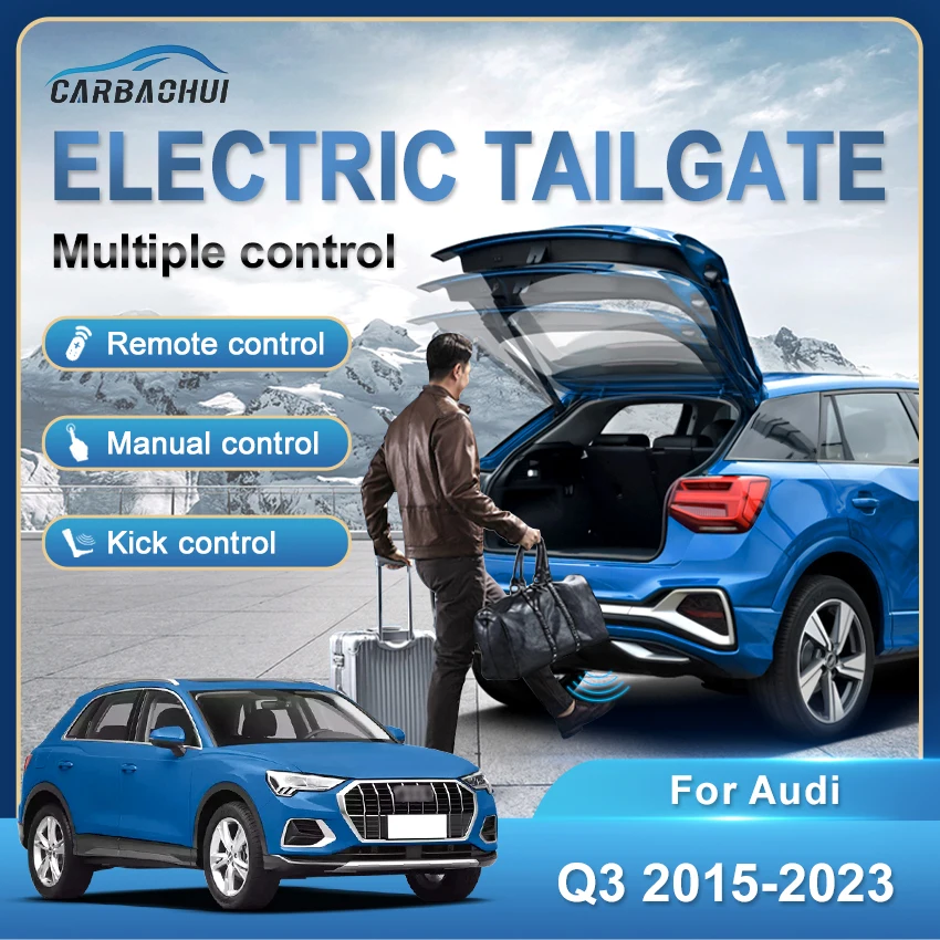 Auto elektrické Tailgate Intelligence Electric Trunk Drive Foot Kick Sensor zadné dvere Power Kit Dvere Bližšie pre Audi Q3 2015-2023