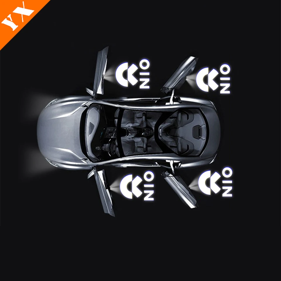 Auto HD bez vyblednutia LED dvere vítané svetlo projektor Shadow Light Varovné okolité svetlo pre NIO ES8 ES6 EC6 ET7 Príslušenstvo