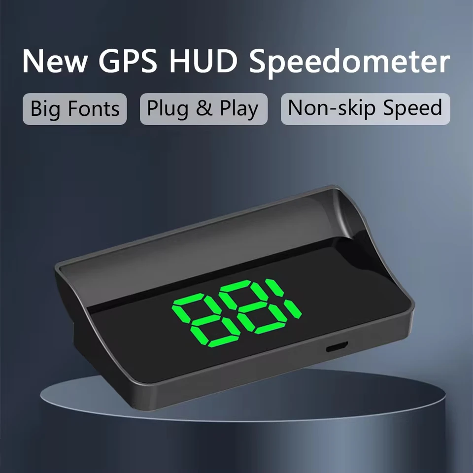 Auto hlava hore displej GPS digitálny rýchlomer HUD projektor čelného skla KMH Automatické elektronické príslušenstvo