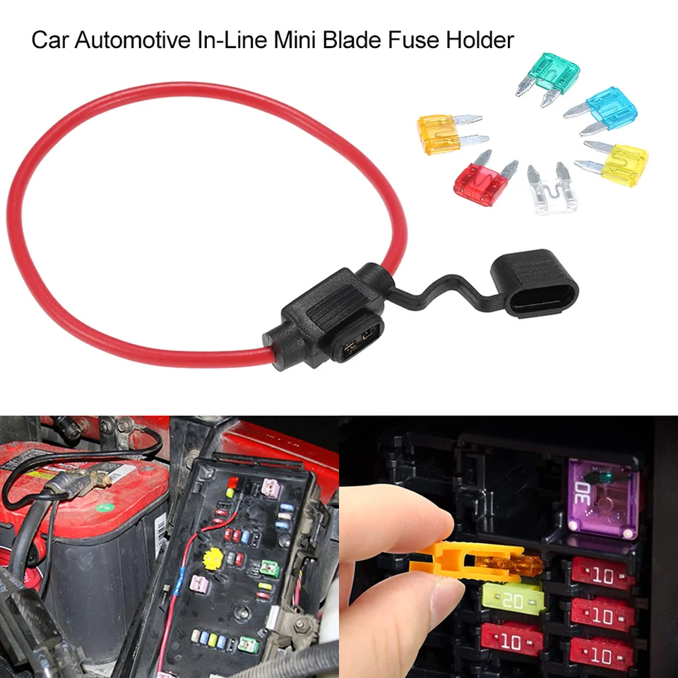 Auto in-line mini čepeľ držiak poistky držiak automatické striekajúce kryt