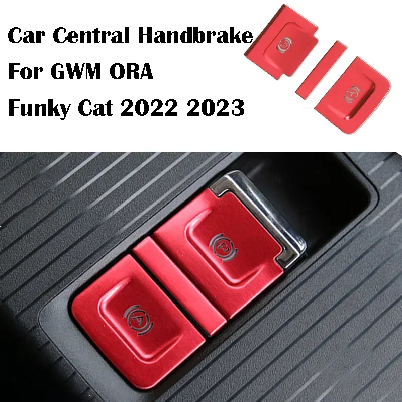Auto interiérová stredná konzola ručná brzda automatické držanie tlačidla P prepínač kryte nálepka pre GWM Ora 3 Funky Cat Accessories 2022 2023