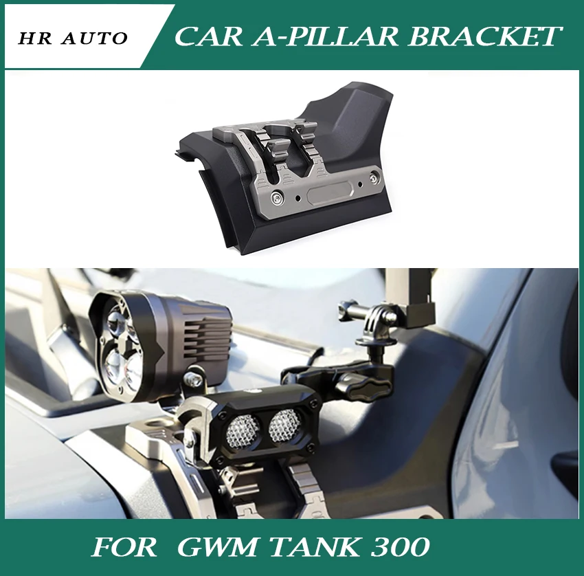 Auto Kryt krytu stĺpca Spotlight Bracket Fit for GWM Tank 300 Modifikácia Pomocný svetlomet Rám základné autá diely