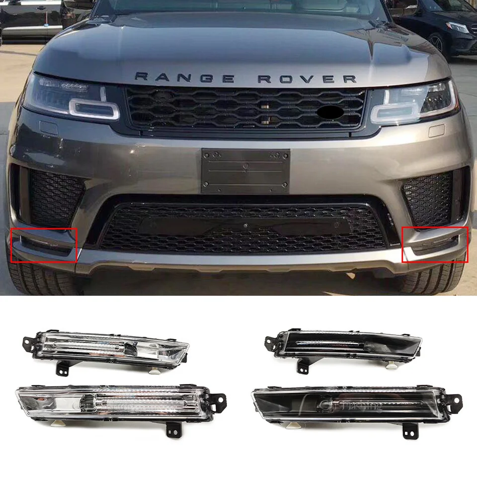Auto LED DRL Denné svetlo hmlové lampa pre Land Rover Discovery 5 pre Range Rover Vogue 2017-2019 pre Jaguar F-Pace E-Pace