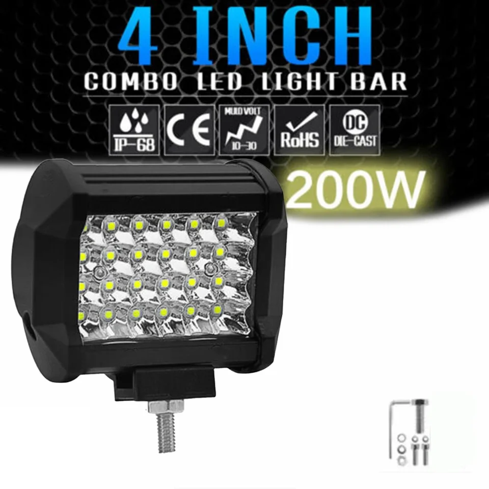 Auto LED pracovné svetlo Doplnky LED pracovné diely nahradenie dielov biela vysoká pevnosť a trvanlivosť 4inch 6000K