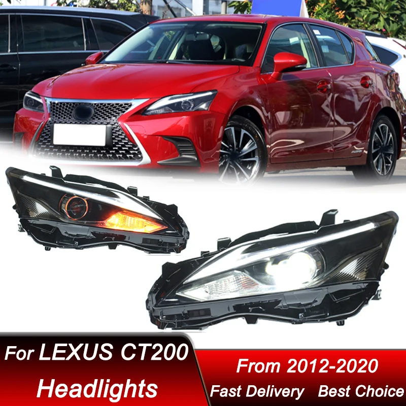 Auto LED svetlomety pre Lexus CT200 2012-2020 do vysoko štýlovej montážnej inovácie High Configure Projector Objektív príslušenstvo