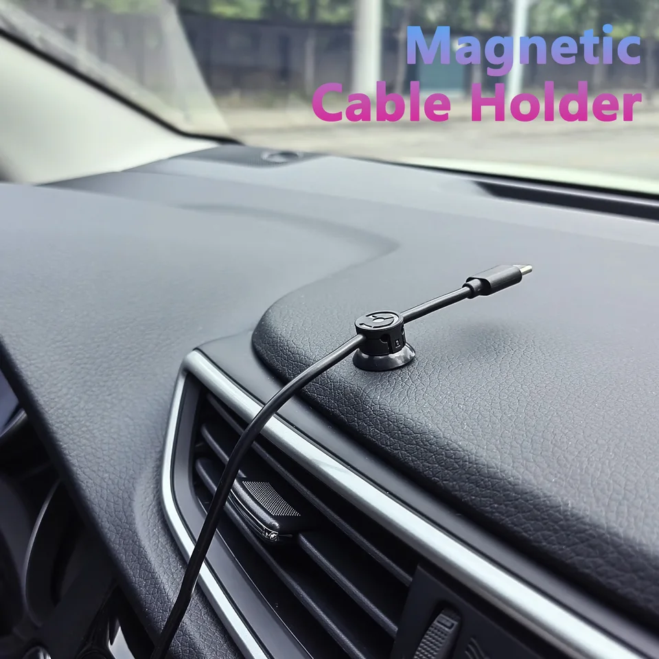 Auto magnetické káblové káblové káblové káblové chrániče káblového kábla Organizátor drôtu na navíjací počítač USB nabíjanie riadenia drôtu drôtu drôtu
