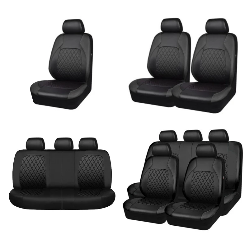 Auto na kryt sedadla sada PU kožené plné auto