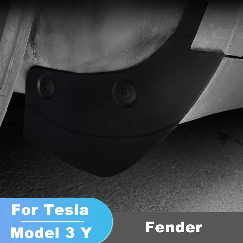 Auto neviditeľné blatníky Mudguard pre Tesla Model 3 y kolieskové klapky Splash Guards Modifikácia exteriéru Príslušenstvo 2021-2023
