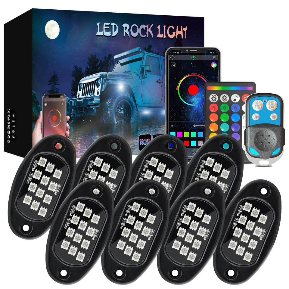 Auto podvozku podvozok flexibilné LED diódy pre Appambient Holding LED Dekoratívny podvozok 4x4 Off-road Ambient Lighting 4/6/8 in 1