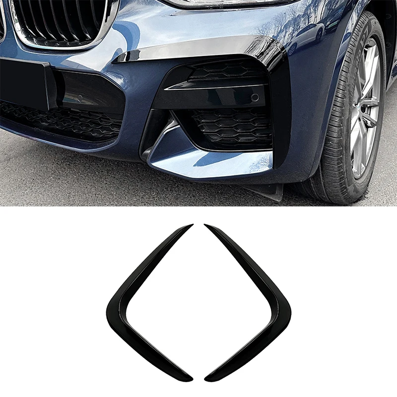 Auto predného nárazníka Splitter Spoiler vzduchový veterný veterný nožový súpravy pre BMW X3 X4 G01 G02 M Sport 2018-2021