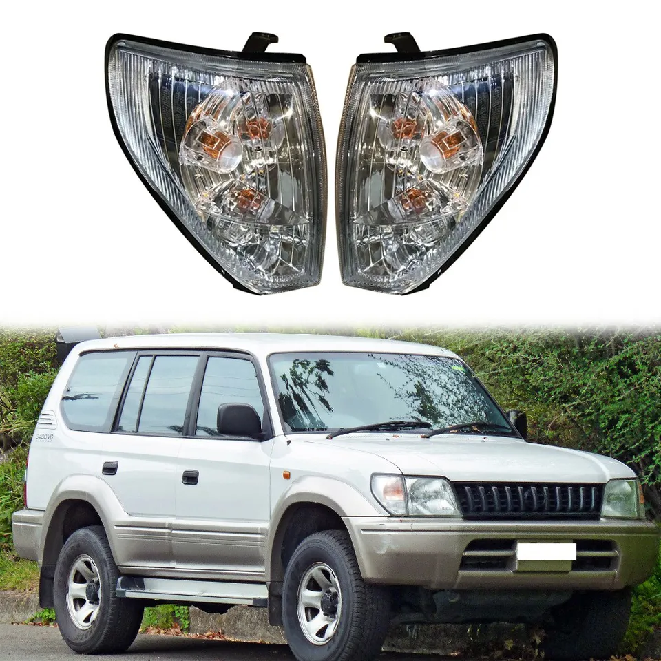 Auto predného rohového svetla ukazovateľa signálu svetla bez žiarovky pre Toyota Land Cruiser FJ90 Prado 1997-2002 81511-60510