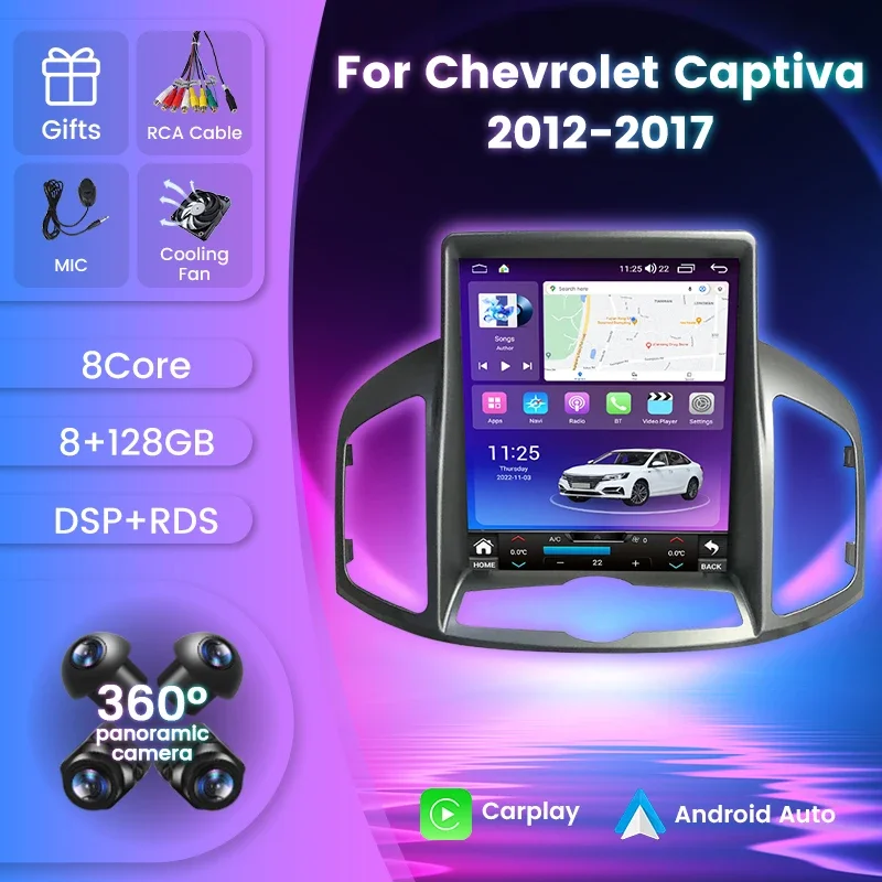AUTO RÁDIO Android pre Chevrolet CAPTIVA 2013 2014 2015 2016 2017 pre Tesla v štýle vertikálne multimediálne video prehrávač stereo carplay