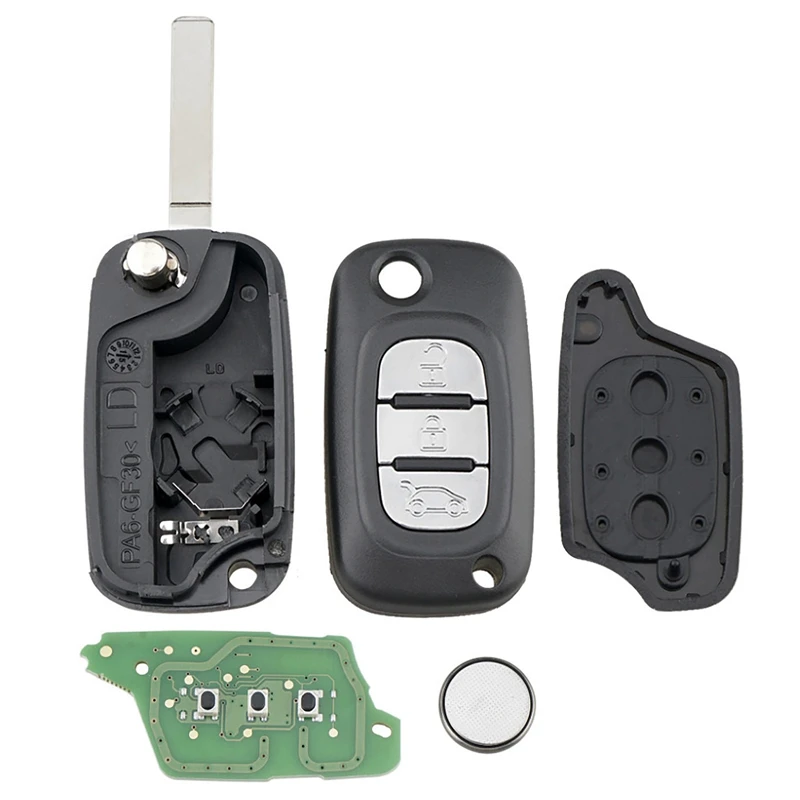 Auto Smart Remote Key 3 tlačidlo 433 MHz PFC7961A Chip pre Renault Fluence Megane III