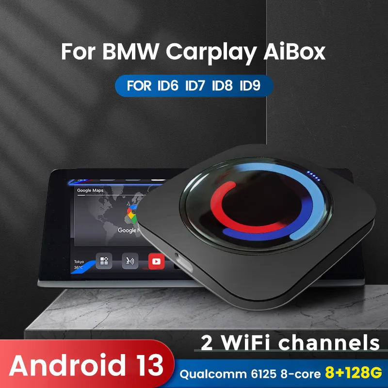 Auto Smart TV AI Box pre BMW ID6 7 8 9 Android 13 Qualcomm QCM6125 8Core Wireless CarPlay Auto Navigation GPS pre YouTube Netfilx