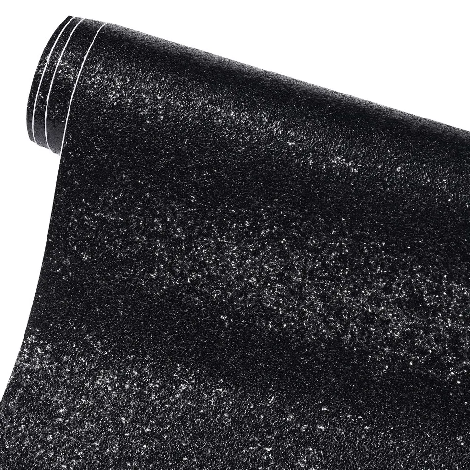 Auto Sparkle Matte Black Diamond Effect Chrome DIY Vinyl Wrap Film Self Adhesive Motorcycle Vinyl Wrap Film
