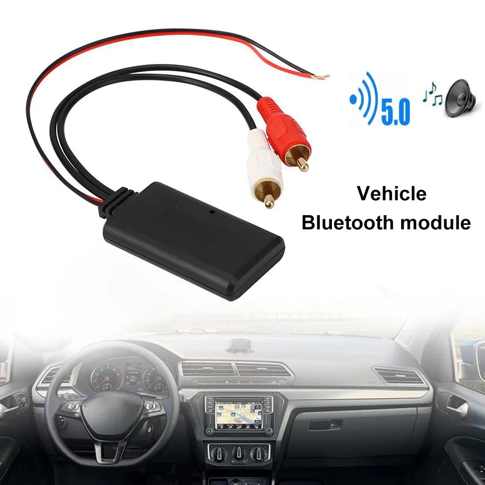 Auto Universal Wireless Bluetooth Modul Music Adapter Audio kábel stereo 2RCA bezdrôtové adaptéry pre napätie 5-12V