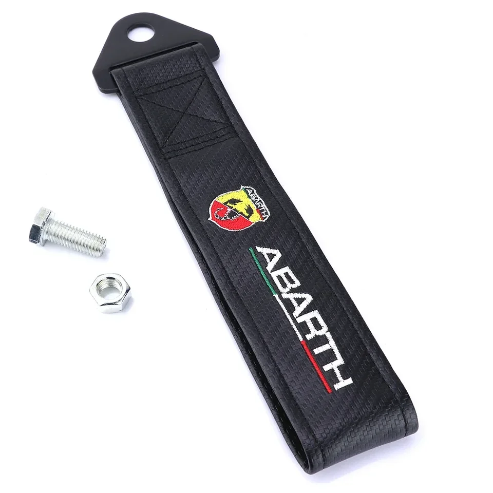 Auto vleku pre Abarth Enmblem Zamerovací pásový remeň uhlíkové vlákno nárazníky lepidlá nálepka Fiat alfa romeo ferrari