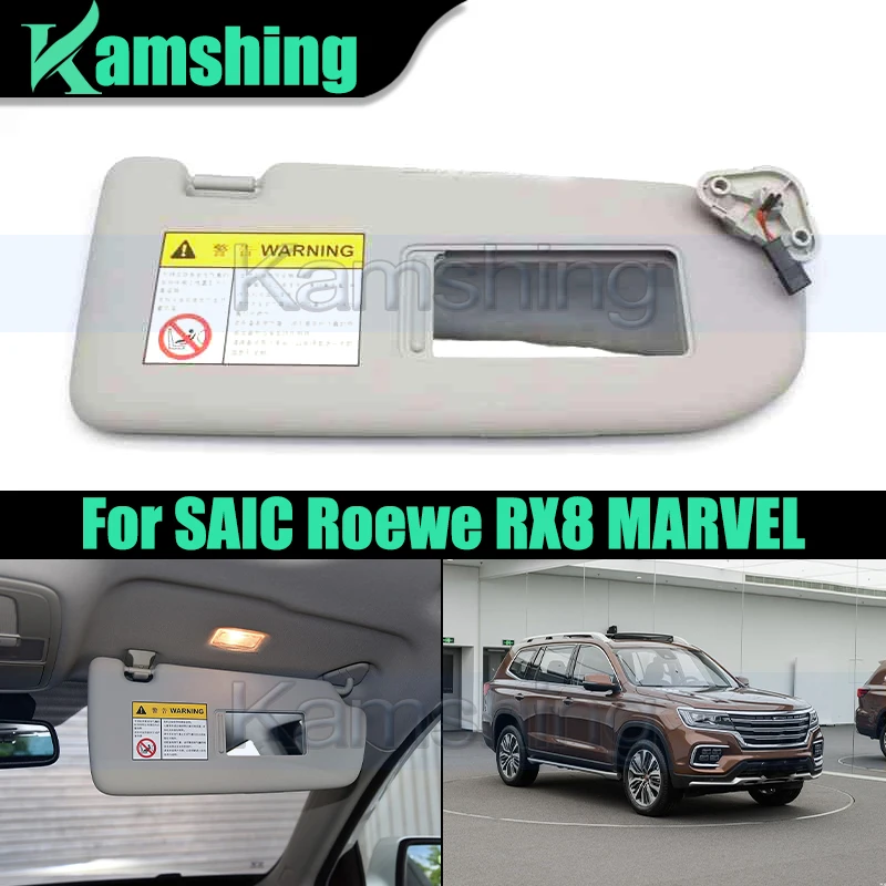 Auto vo vnútri Sunvisor pre Saic Roewe RX8 Marvel Sun Shield Front Sunshade Sun Visor (šedá)