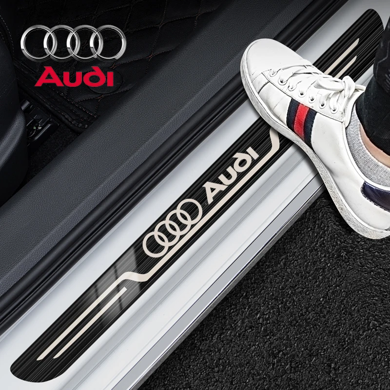 Auto z nehrdzavejúcej ocele Dvere Sill Sill Plate pre Audi Sline A1 A3 A4 A5 A6 A7 A8 Q2 Q3 Q5 Q7 Q8 S3 S4 S5 S6 S7 RS3 RS4 RS5 RS6 TT