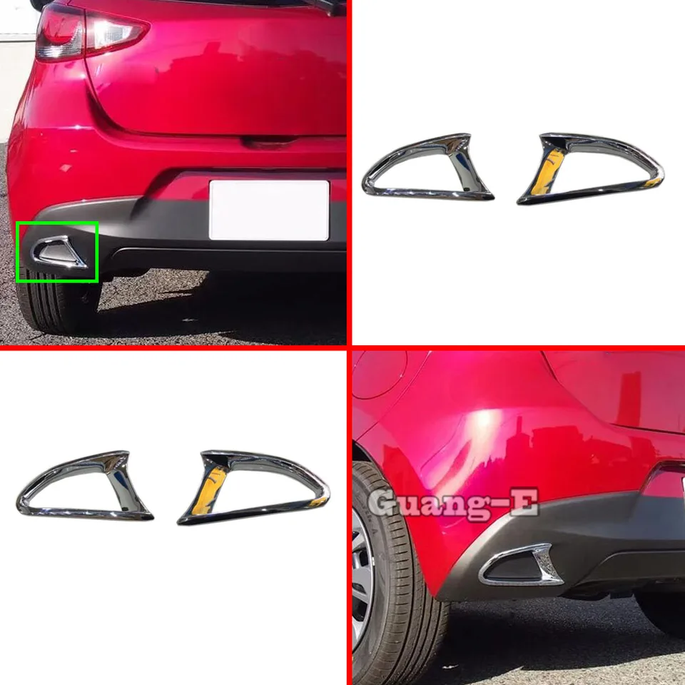 Auto zadné chvostové hmlové svetlo svetlo Lampa obočia Ráme s paličkou ABS Chrome Cover Tin