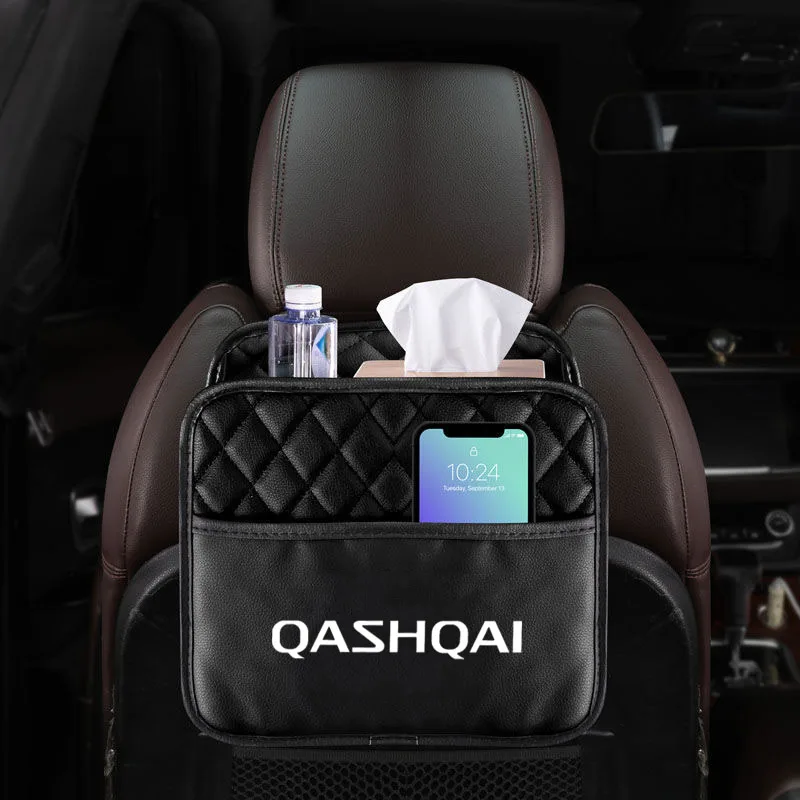 Auto zadné zadné organizátor SELT Elastic String Universal Storage Bag vrecko na automatické organizátor pre Nissan Qashqai Auto doplnky