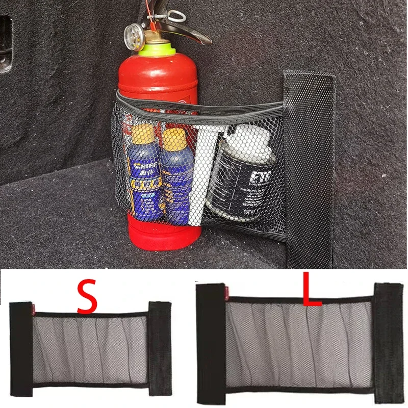 Auto zadné zadné sieťové sedadlo Elastic String Set Net Magic Sticker Universal Storage Bag vrecko na klietku automatický organizátor sedadlo vrecko na sedadlo