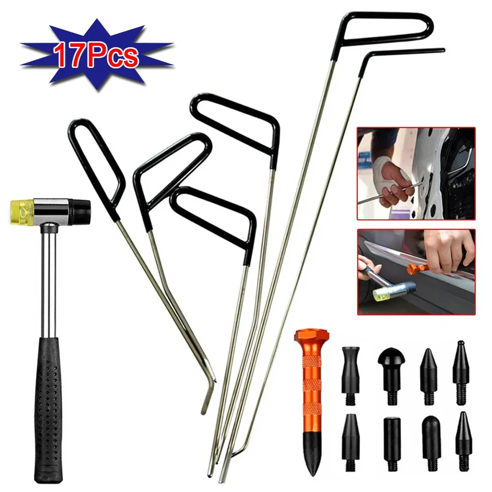 Auto zubné opravy Remover Rods Tools Nástroje automatické telesné plechové plechové plechové zubné zubné zubné zubné zubné odstránenie kovár súprav