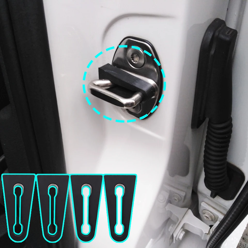 Auto zvukový tlmič pre VW Golf Polo T5 Bora Caddy Jetta Multivan Passat Scirocco Tiguan Touran Dverne Lock Buffer Tinking Touching